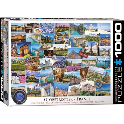 Puzzle Eurographics-6000-5466 Globetrotter Frankreich