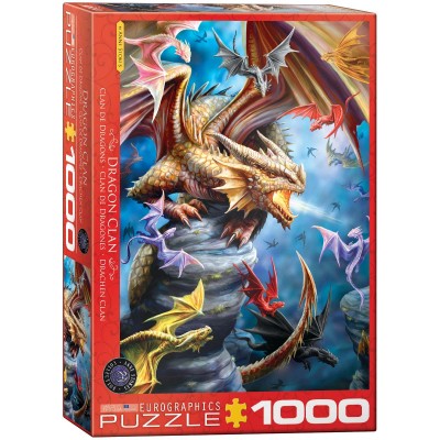 Puzzle Eurographics-6000-5475 Anne Stokes - Clan de Dragons