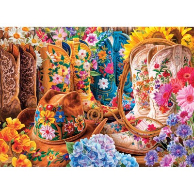 Puzzle Eurographics-6000-5948 Cowgirl Boots by Lars Stewart