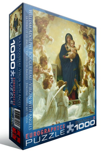 Puzzle Eurographics-6000-7064 William A. Bouguereau: Jungfrau Maria mit Engeln