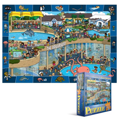 Puzzle Eurographics-6100-0543 Verrücktes Aquarium