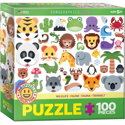 Puzzle Eurographics-6100-5395 XXL Teile - Emoji Wildlife Animals