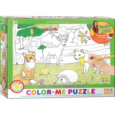 Eurographics-6111-0891 Color-Me Puzzle - Forest