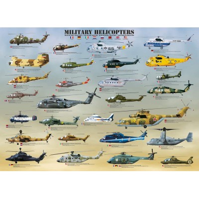 Puzzle Eurographics-6500-0088 XXL Pieces - Military Helicopter