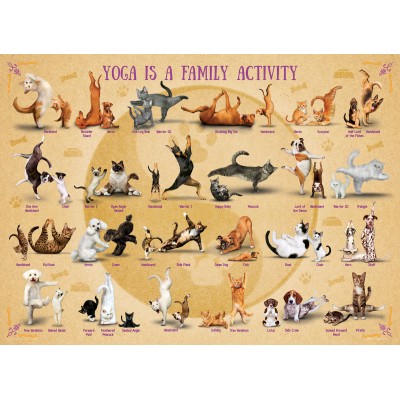 Puzzle Eurographics-6500-5354 XXL Pieces - Yoga is A Family Activity