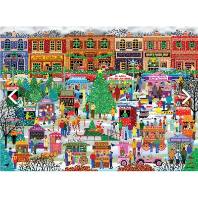 Puzzle Eurographics-6500-5503 XXL Teile - Downtown Holiday Festival