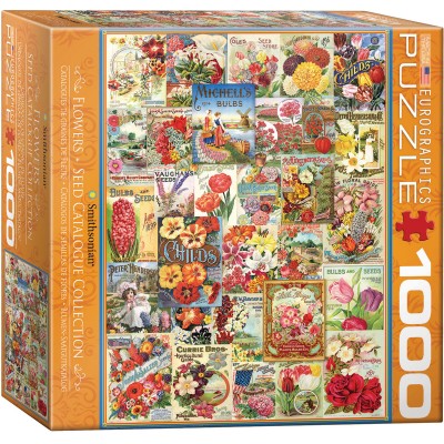 Puzzle Eurographics-8000-0806 Blumen-Saatgutkatalog