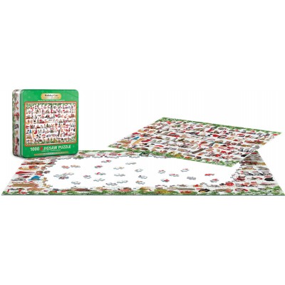 Puzzle Eurographics-8051-0940 Holiday Cats Tin