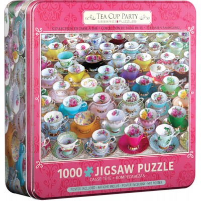 Puzzle Eurographics-8051-5314 Metalldose - Tea Cup Party
