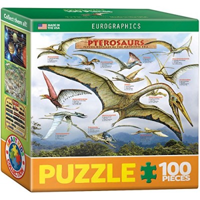 Eurographics-8104-0680 Mini Puzzle - Pterosaurs