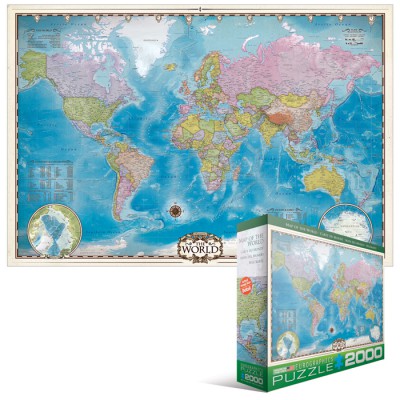 Puzzle Eurographics-8220-0557 Weltkarte