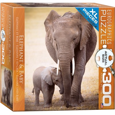 Puzzle Eurographics-8300-0270 XXL Teile - Elefant und Baby