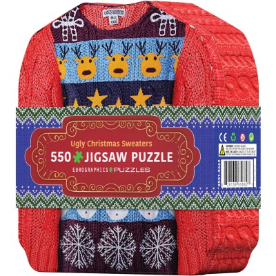 Puzzle Eurographics-8551-5662 Ugly Christmas Sweaters Tin
