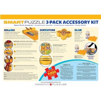 Eurographics-8955-0107 Smart-Puzzle 3-Pack Accessory Kita