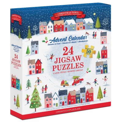 Eurographics-9924-5805 Adventskalender - Weihnachtsstadt - 24 Puzzles