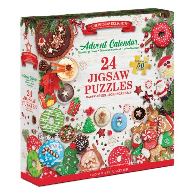 Eurographics-9924-5811 Adventskalender - Weihnachtsleckereien - 24 Puzzles