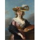 Elisabeth Vigée-Lebrun: Self-portrait in a Straw Hat, 1782