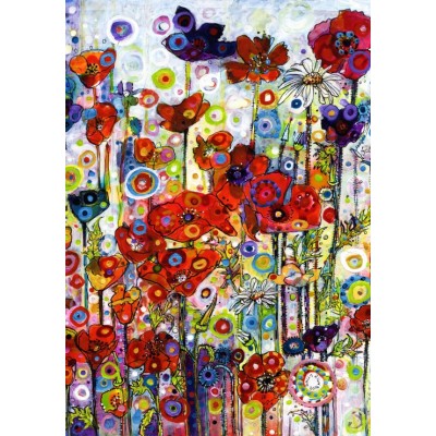 Puzzle Grafika-F-30016 Sally Rich - Poppies