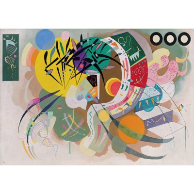 Puzzle Grafika-F-30042 Vassily Kandinsky - Dominant Curve, 1936