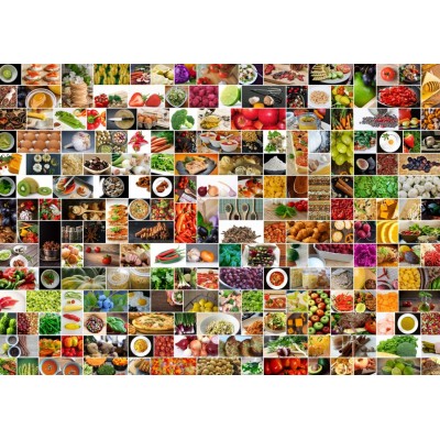 Puzzle Grafika-F-30046 Collage - Kitchen in Color
