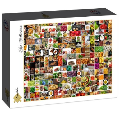 Puzzle Grafika-F-30046 Collage - Kitchen in Color