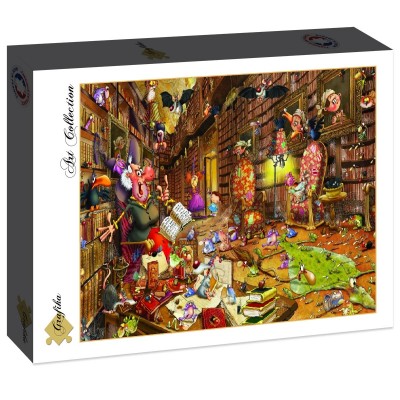 Puzzle Grafika-F-30047 François Ruyer - Sorcière à la Bibliothèque