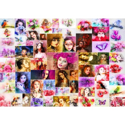 Puzzle Grafika-F-30057 Collage - Femmes