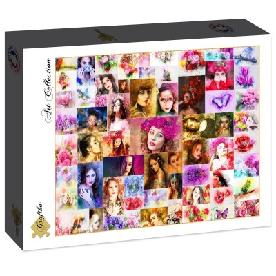 Puzzle Grafika-F-30057 Collage - Frauen