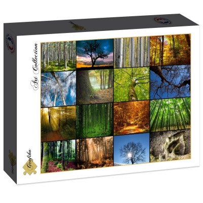 Puzzle Grafika-F-30066 Collage - Bäume