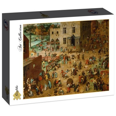 Puzzle Grafika-F-30082 Brueghel Pieter: Die Kinderspiele, 1560
