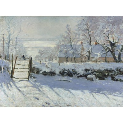 Puzzle Grafika-F-30093 Claude Monet : The Magpie, 1868-1869