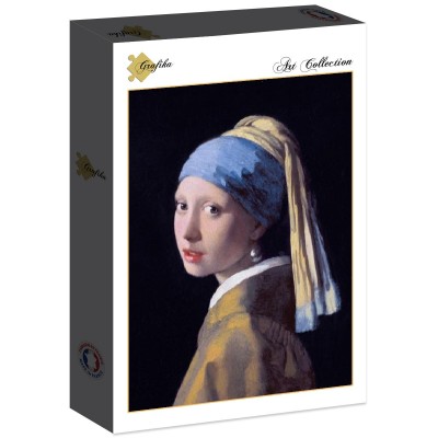 Puzzle Grafika-F-30121 Vermeer Johannes: Das Mädchen mit dem Perlenohrring, 1665