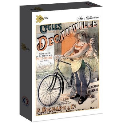 Puzzle Grafika-F-30160 Werbeplakat für Fahrräder der Marke Decauville, 1892