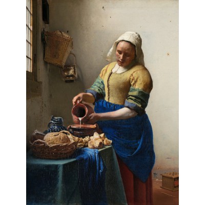 Puzzle Grafika-F-30186 Vermeer Johannes: The Milkmaid, 1658-1661