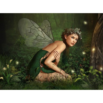 Puzzle Grafika-F-30194 Nymph in the Forest