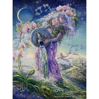 Puzzle Grafika-F-30197 Zodiac Sign - Aquarius