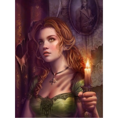 Puzzle Grafika-F-30263 By the Light of a Candle