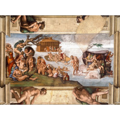 Puzzle Grafika-F-30291 Michelangelo: Sixtinische Kapelle (Detail), 1509