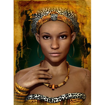 Puzzle Grafika-F-30338 African Woman