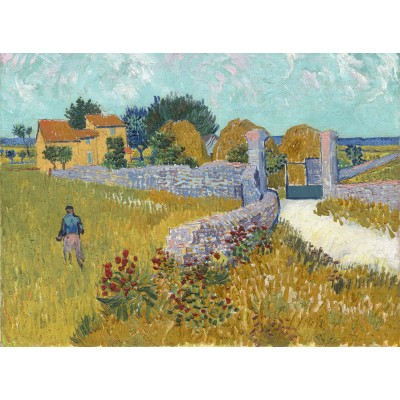 Puzzle Grafika-F-30416 Vincent Van Gogh - Farmhouse in Provence, 1888