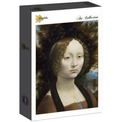 Puzzle Grafika-F-30433 Leonard de Vinci: Ginevra de' Benci, 1474-1476