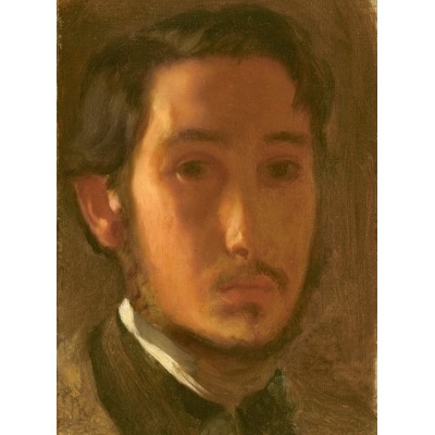 Puzzle Grafika-F-30484 Edgar Degas: Self-Portrait with White Collar, 1857