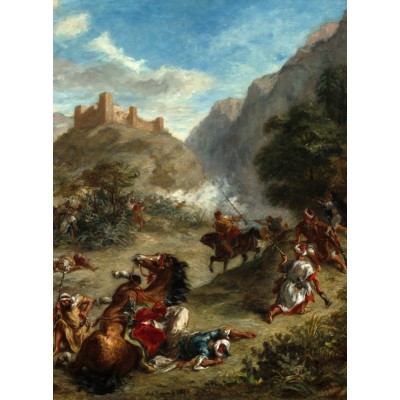 Puzzle Grafika-F-30495 Eugène Delacroix : Arabes tiraillés dans les montagnes