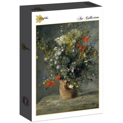 Puzzle Grafika-F-30518 Auguste Renoir : Flowers in a Vase, 1866