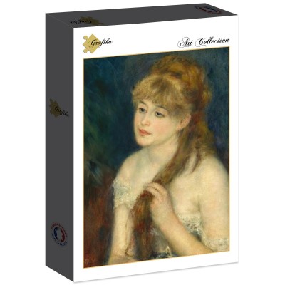 Puzzle Grafika-F-30526 Auguste Renoir: Young Woman Braiding Her Hair, 1876