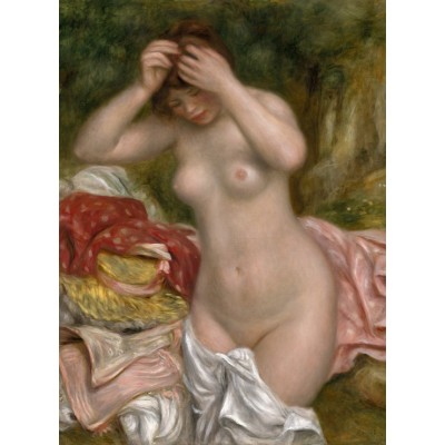 Puzzle Grafika-F-30527 Auguste Renoir : Baigneuse Arrangeant Ses Cheveux, 1893