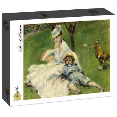 Puzzle Grafika-F-30528 Auguste Renoir: Madame Monet and Her Son, 1874