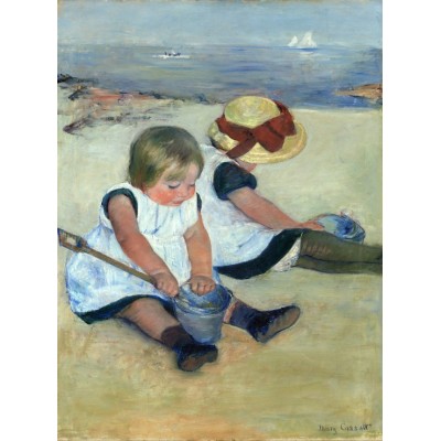 Puzzle Grafika-F-30540 Mary Cassatt: Children Playing on the Beach, 1884
