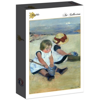 Puzzle Grafika-F-30540 Mary Cassatt: Children Playing on the Beach, 1884