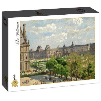 Puzzle Grafika-F-30563 Camille Pissarro: Place du Carrousel, Paris, 1900